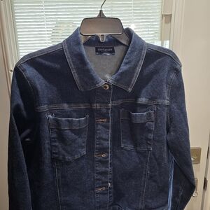 Ann Taylor Dark Blue Denim Jacket
